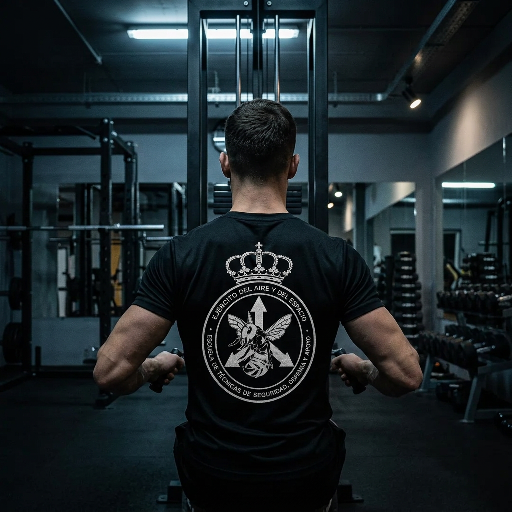Camiseta Negra táctica - Básica ETESDA 2026